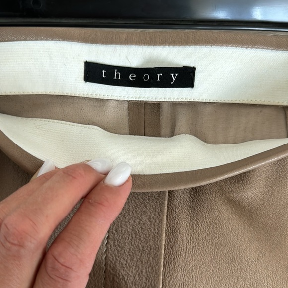 Theory Leather pants - Picture 2 of 3